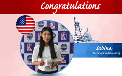 KIEC | Sabina USA study Visa granted