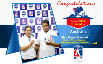 Mrs Rama Kharel with Mr Ramesh Upreti | Australian Study Visa Granted