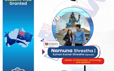 Namuna Shrestha & Mr. Suman Kumar Shrestha | Australia Student Visa Granted
