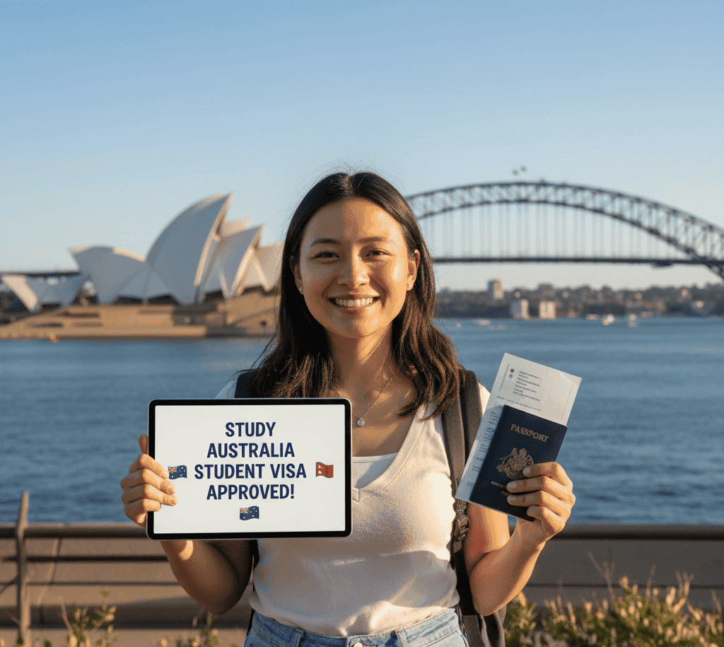 Know requirement about study abroad from Nepal, especially the GS requirement, financial document requirement, english language and visa fees. 