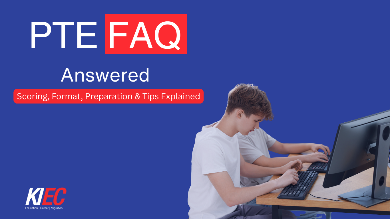 Information and answers about the PTE related questions that students may have is covered with Q/A format