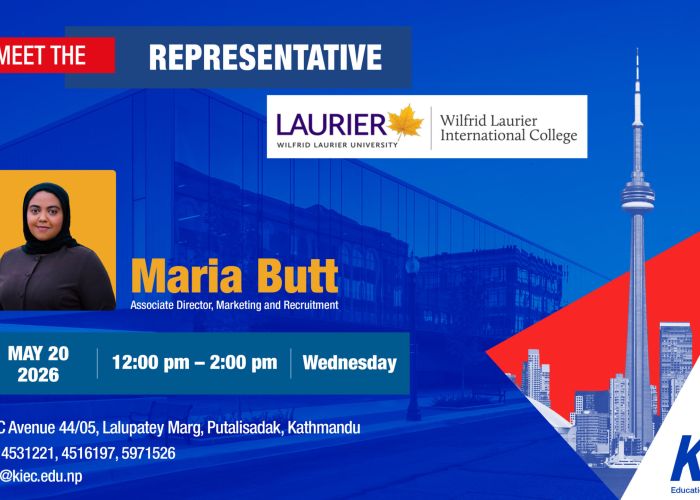 Meet the representative: Maria Butt, Associate Director of Marketing and Recruitment, for Laurier Wilfrid Laurier International College event.