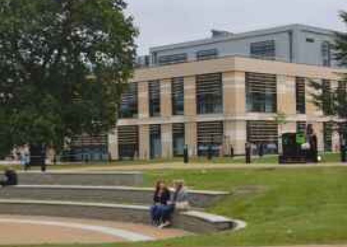 The image showing representative for universities in the UK for international students. They offer various scholarships for Nepali students.